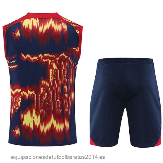 Nuevo Entrenamiento Sin Mangas Conjunto Completo Leipzig 23/24 Rojo Azul Baratas